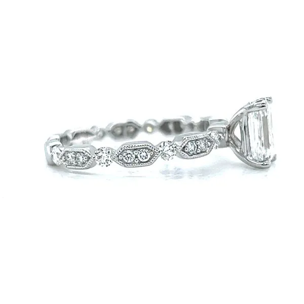 Designer Lab Grown Emerald Diamond Engaement Ring Image 2 Arezzo Jewelers Elmwood Park, IL