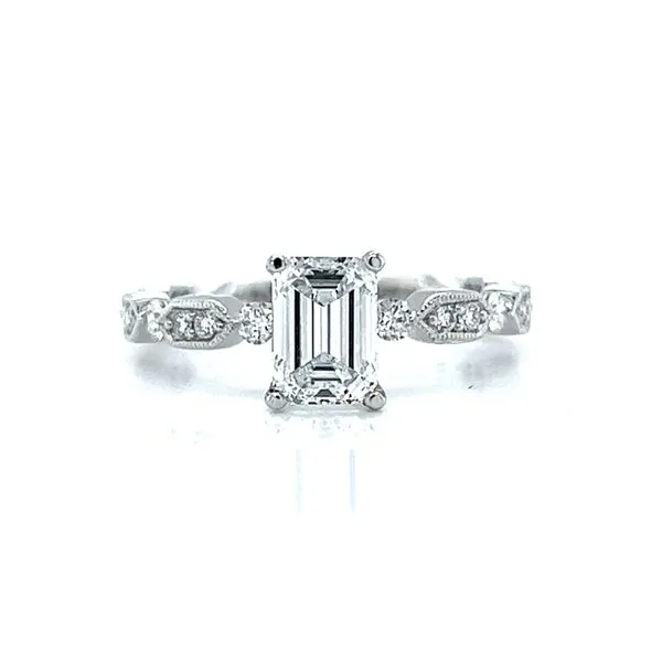 Designer Lab Grown Emerald Diamond Engaement Ring Arezzo Jewelers Elmwood Park, IL