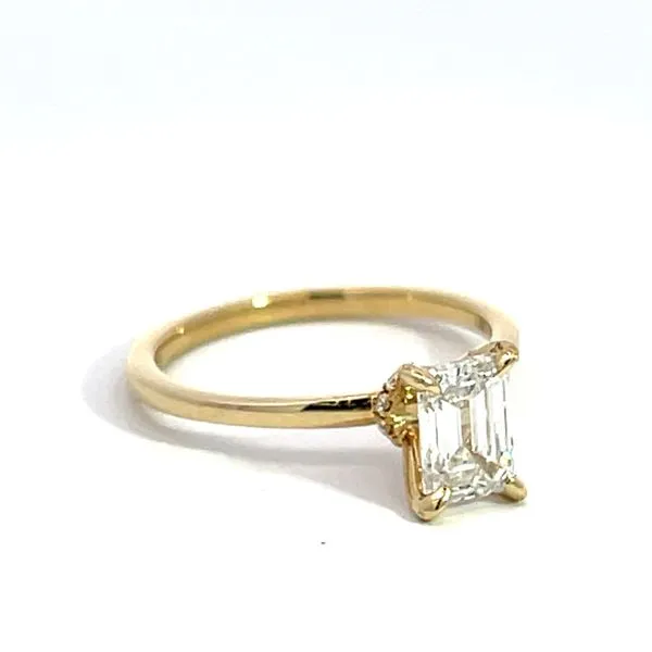 1.07CT TW Lab Grown Emerald Cut Diamond Engagement Ring Image 2 Arezzo Jewelers Elmwood Park, IL