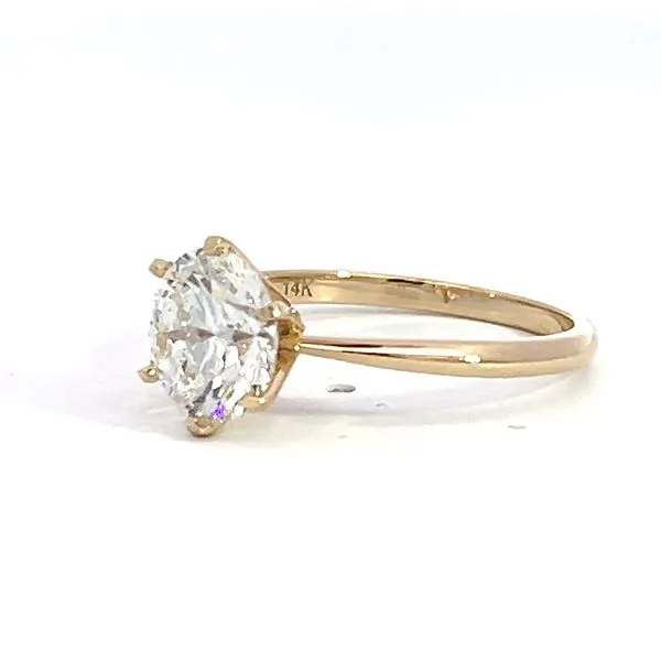 2.11ct Lab Grown Round Diamond Solitaire Engagement Ring Image 3 Arezzo Jewelers Elmwood Park, IL