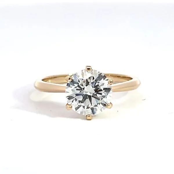 2.11ct Lab Grown Round Diamond Solitaire Engagement Ring Arezzo Jewelers Elmwood Park, IL