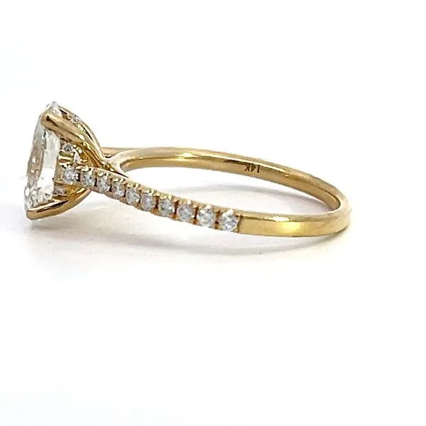 1.87ct TW Lab Grown Oval Diamond Hidden Halo Engagement Ring Image 2 Arezzo Jewelers Elmwood Park, IL