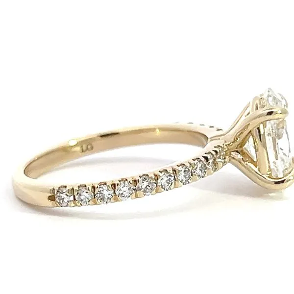 2.52ct TW Lab Oval Hidden Halo Diamond Engagement Ring Image 2 Arezzo Jewelers Elmwood, IL