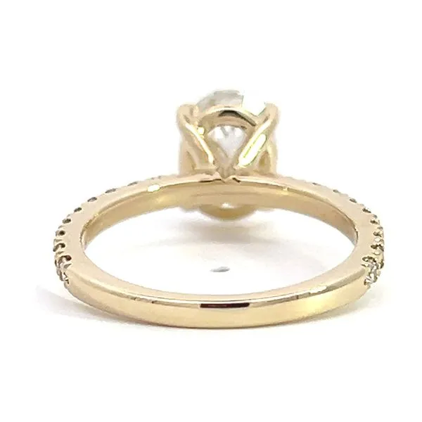 2.52ct TW Lab Oval Hidden Halo Diamond Engagement Ring Image 4 Arezzo Jewelers Elmwood, IL