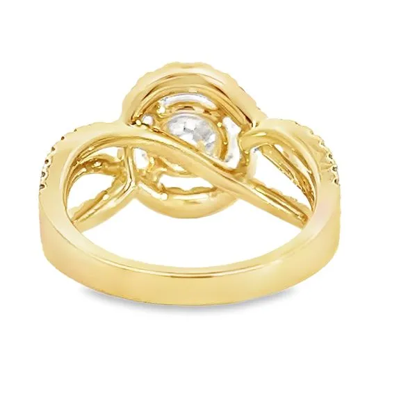 2.08ct Lab Grown Diamond Engagement Ring in 14K Yellow Gold with Natural Diamond Accents Image 4 Arezzo Jewelers Elmwood Park, IL