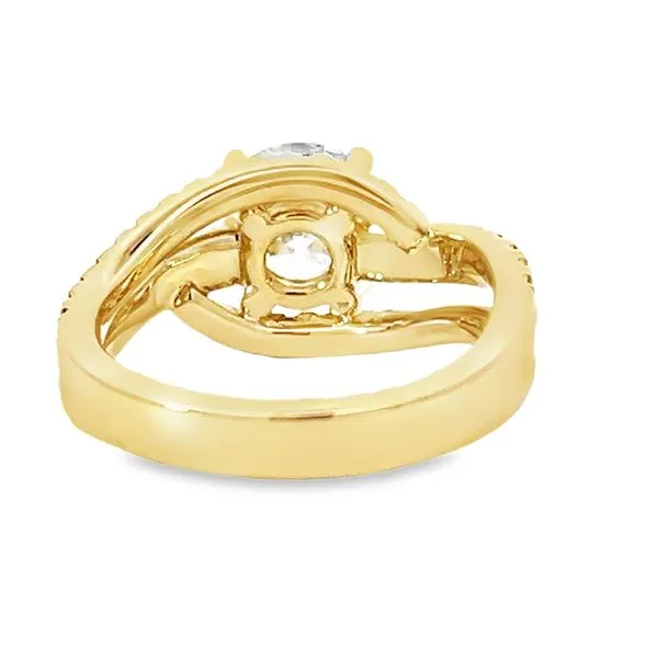 2.08ct Lab Grown Round Diamond Engagement Ring in 14k Yellow Gold Image 3 Arezzo Jewelers Elmwood Park, IL