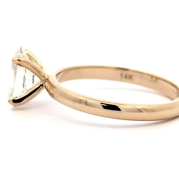 1.12ct Lab Grown Oval Diamond Solitaire Engagement Ring Image 2 Arezzo Jewelers Elmwood, IL