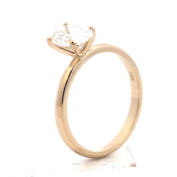 1.12ct Lab Grown Oval Diamond Solitaire Engagement Ring Image 3 Arezzo Jewelers Elmwood, IL