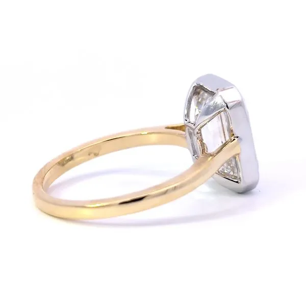 5.05ct Lab Grown Emerald Cut Diamond Solitaire Engagement Ring Image 2 Arezzo Jewelers Elmwood, IL