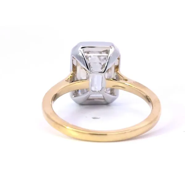 5.05ct Lab Grown Emerald Cut Diamond Solitaire Engagement Ring Image 3 Arezzo Jewelers Elmwood, IL