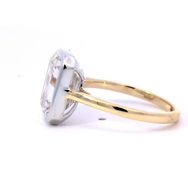 5.05ct Lab Grown Emerald Cut Diamond Solitaire Engagement Ring Image 4 Arezzo Jewelers Elmwood, IL