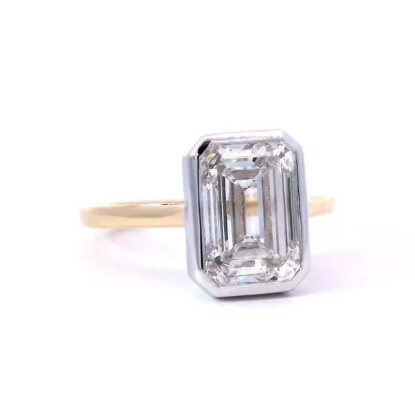 5.05ct Lab Grown Emerald Cut Diamond Solitaire Engagement Ring Arezzo Jewelers Elmwood, IL