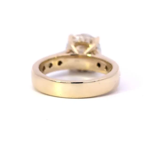 3.15ct Lab Grown Round Hidden Halo Diamond Engagement Ring in 14k Yellow Gold Image 4 Arezzo Jewelers Elmwood, IL