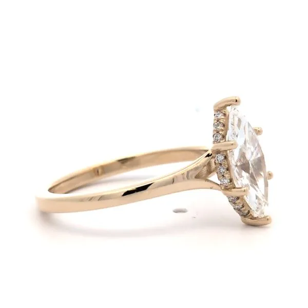 1.50ct Lab Grown Marquise Hidden Halo Diamond Engagement Ring Image 2 Arezzo Jewelers Elmwood Park, IL