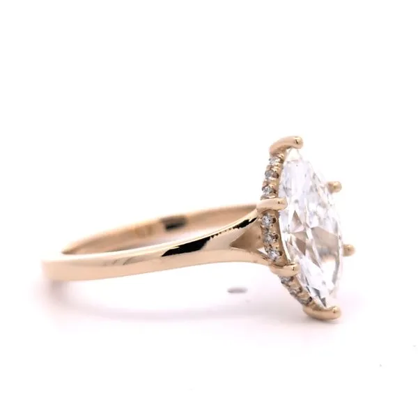 1.50ct Lab Grown Marquise Hidden Halo Diamond Engagement Ring Image 4 Arezzo Jewelers Elmwood Park, IL