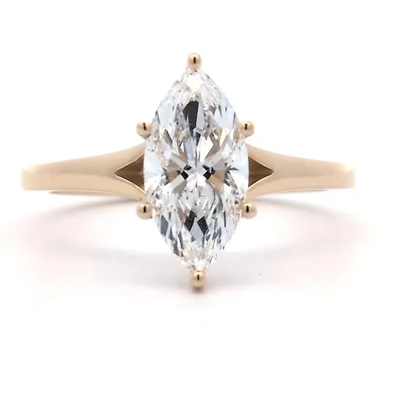 1.50ct Lab Grown Marquise Hidden Halo Diamond Engagement Ring Arezzo Jewelers Elmwood Park, IL