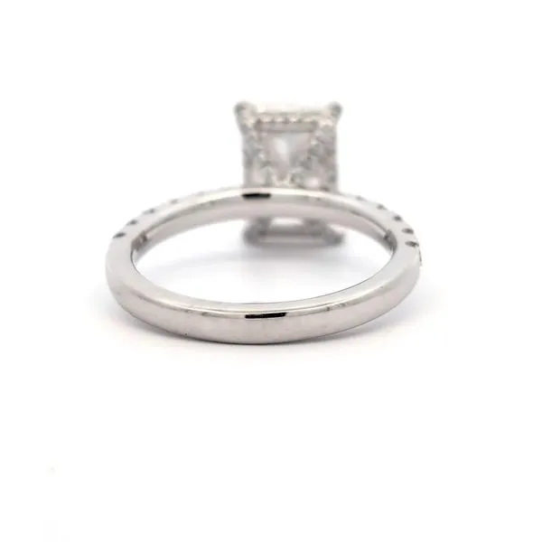 Centurion 3.10ct Radiant Cut Lab Grown Diamond Engagement Ring in Platinum Hidden Halo Setting Image 3 Arezzo Jewelers Elmwood Park, IL
