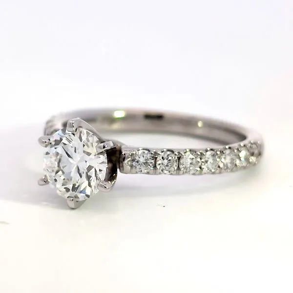 1.40ct White Gold Round Lab Grown Diamond Engagement Ring Image 4 Arezzo Jewelers Elmwood Park, IL