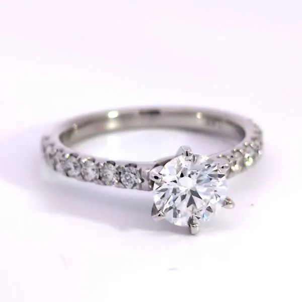 1.40ct White Gold Round Lab Grown Diamond Engagement Ring Arezzo Jewelers Elmwood Park, IL