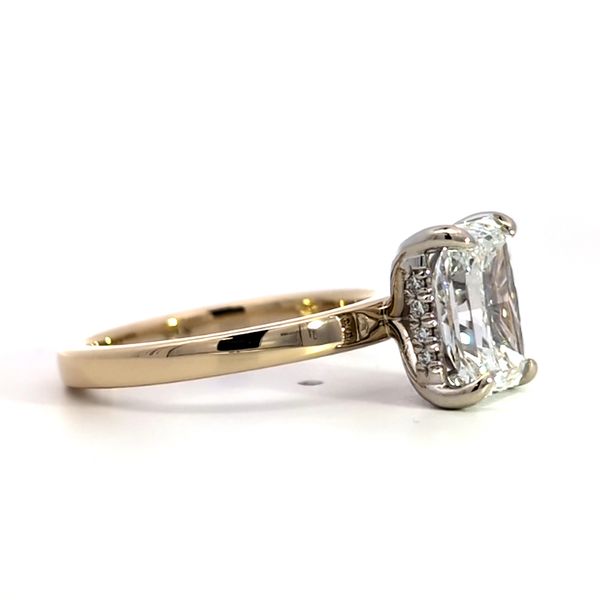 2.63ct TW Lab Grown Radiant Hidden Halo Diamond Engagement Ring Image 3 Arezzo Jewelers Elmwood Park, IL