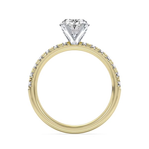 2.10ct Centurion Oval Lab Diamond Accented Engagement Ring Image 4 Arezzo Jewelers Elmwood Park, IL