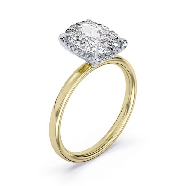 3.00ct Centurion Cushion Lab Diamond Hidden Halo Engagement Ring Image 5 Arezzo Jewelers Elmwood Park, IL