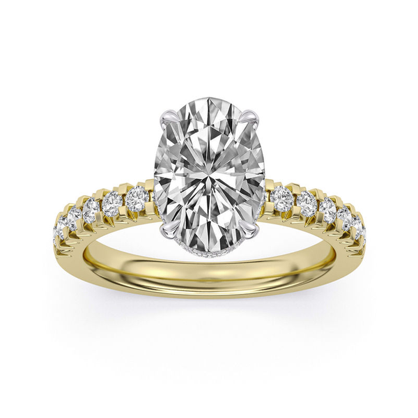 2.56ct Centurion Oval Lab Diamond Hidden Halo Engagement Ring Image 2 Arezzo Jewelers Elmwood Park, IL