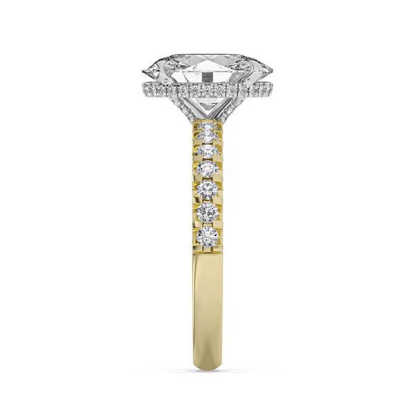 2.56ct Centurion Oval Lab Diamond Hidden Halo Engagement Ring Image 3 Arezzo Jewelers Elmwood Park, IL
