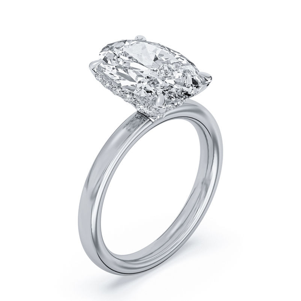 3.01ct Centurion Oval Lab Diamond Accented Engagement Ring Image 5 Arezzo Jewelers Elmwood Park, IL