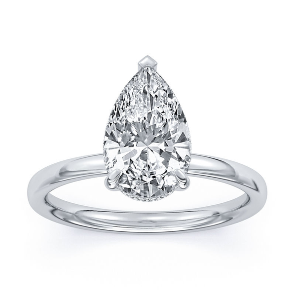 3.11ct Centurion Pear Lab Diamond Hidden Halo Engagement Ring Image 2 Arezzo Jewelers Elmwood Park, IL