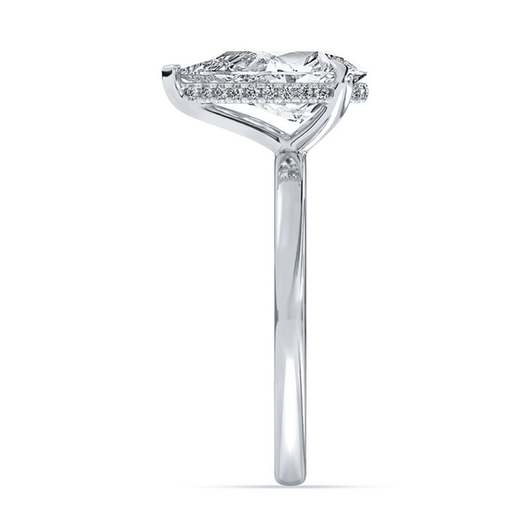 3.11ct Centurion Pear Lab Diamond Hidden Halo Engagement Ring Image 3 Arezzo Jewelers Elmwood Park, IL