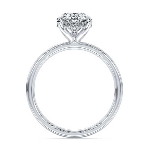 3.11ct Centurion Pear Lab Diamond Hidden Halo Engagement Ring Image 4 Arezzo Jewelers Elmwood Park, IL
