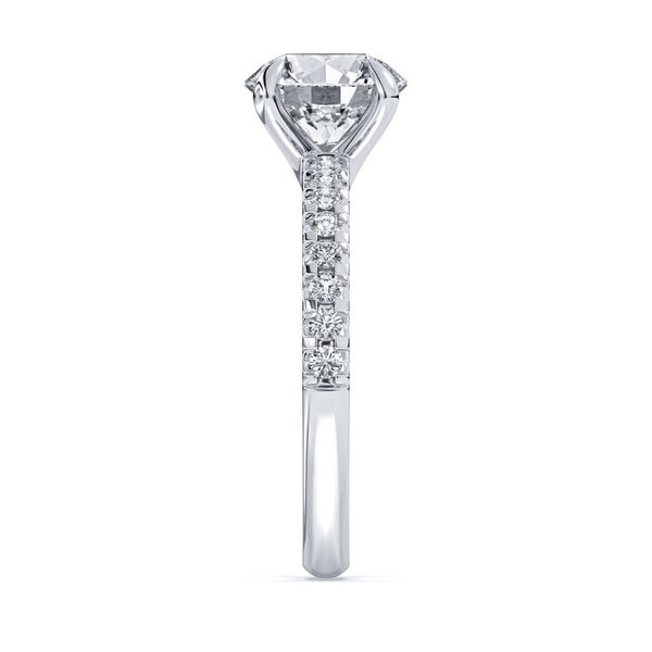 2.09ct Centurion Round Brilliant Lab Diamond Accented Engagement Ring Image 3 Arezzo Jewelers Elmwood Park, IL