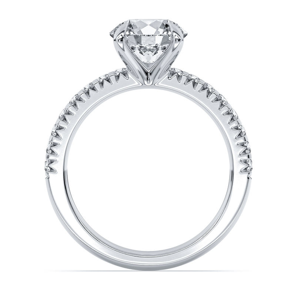 2.09ct Centurion Round Brilliant Lab Diamond Accented Engagement Ring Image 4 Arezzo Jewelers Elmwood Park, IL
