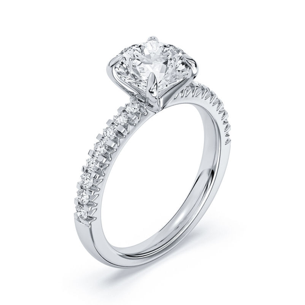2.09ct Centurion Round Brilliant Lab Diamond Accented Engagement Ring Image 5 Arezzo Jewelers Elmwood Park, IL