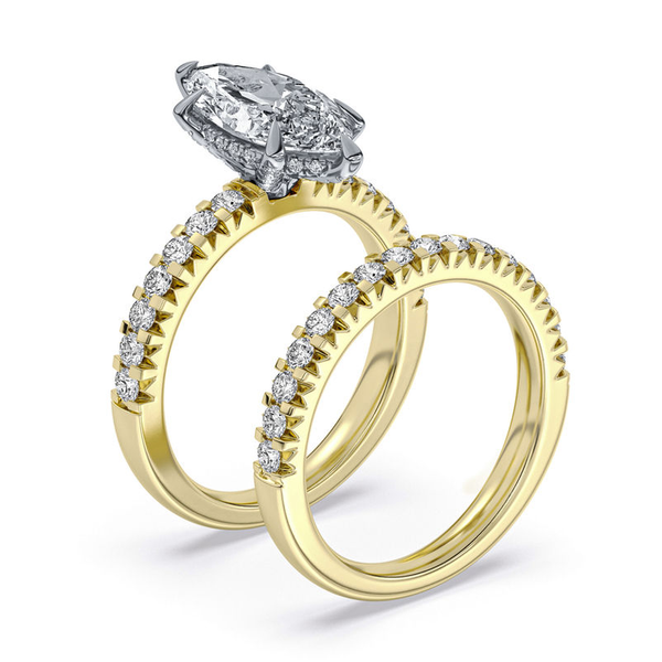 2.58ct Centurion Marquise Lab Diamond Hidden Halo Engagement Ring Image 3 Arezzo Jewelers Elmwood Park, IL