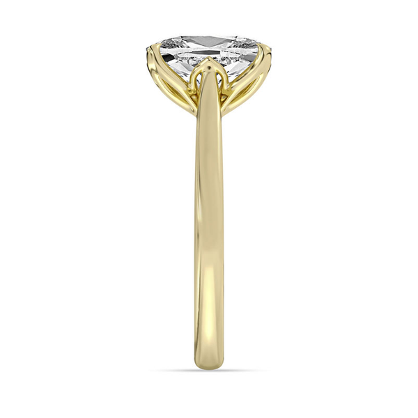 3.07ct Centurion Cushion Lab Diamond Tulip Head Engagement Ring Image 4 Arezzo Jewelers Elmwood Park, IL