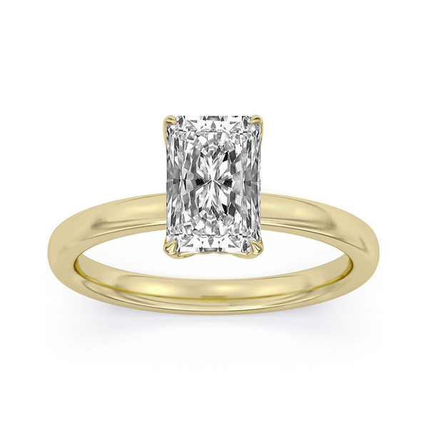 2.06ct Centurion Radiant Lab Diamond Tulip Head Engagement Ring Image 2 Arezzo Jewelers Elmwood Park, IL