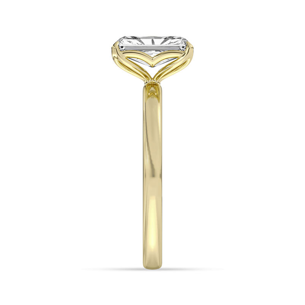 2.06ct Centurion Radiant Lab Diamond Tulip Head Engagement Ring Image 3 Arezzo Jewelers Elmwood Park, IL
