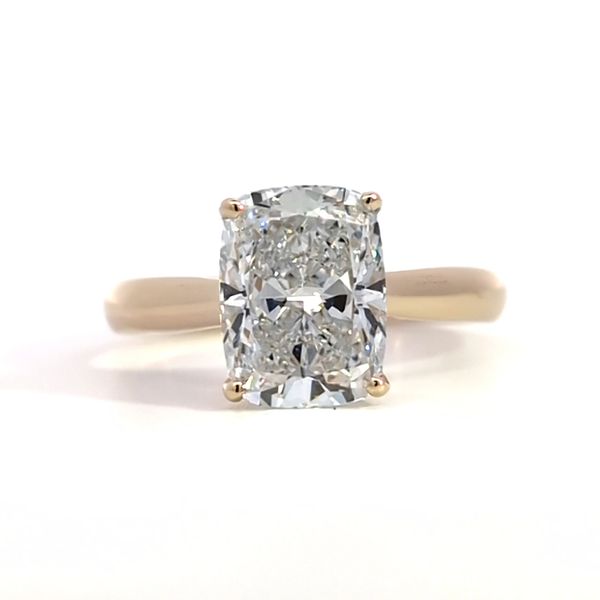 3.10ct Cushion Lab Diamond Solitaire Engagement Ring Arezzo Jewelers Elmwood Park, IL