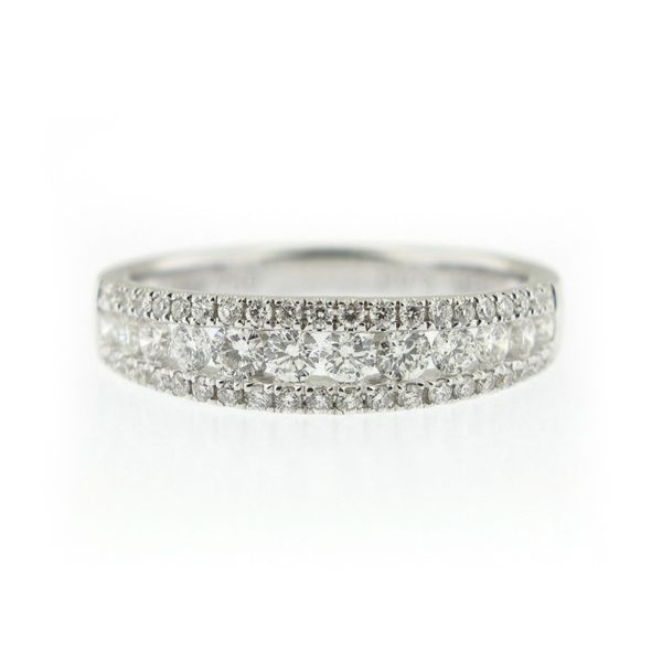 18K White Gold Diamond Anniversary Band Arezzo Jewelers Elmwood Park, IL