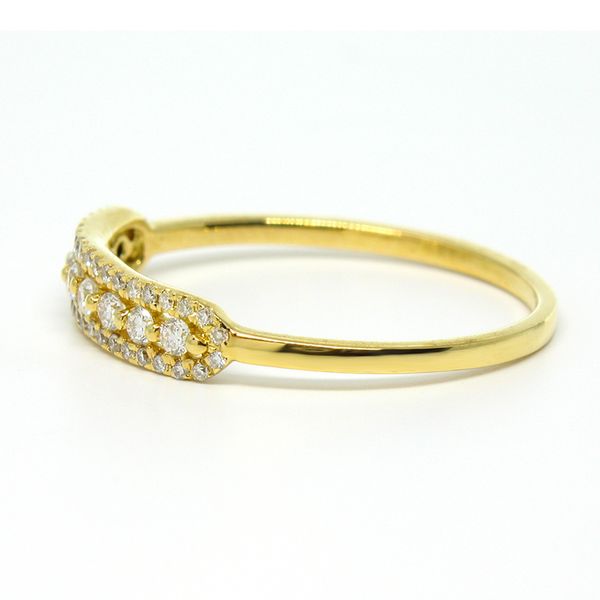 18k Yellow Gold Diamond Stackable Anniversary Ring Arezzo Jewelers Elmwood Park, IL