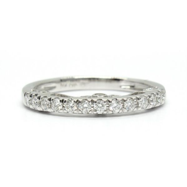 14K White Gold Diamond Wedding Band Arezzo Jewelers Elmwood Park, IL