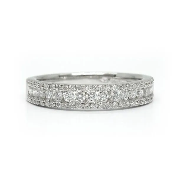 14K White Gold Diamond Anniversary Band Arezzo Jewelers Elmwood Park, IL