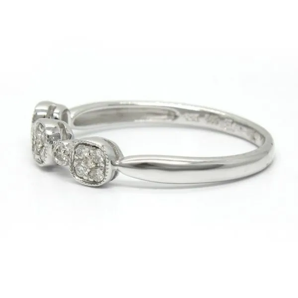 14k White Gold Diamond Ring Image 2 Arezzo Jewelers Elmwood Park, IL