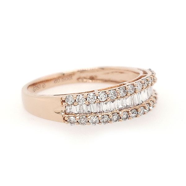 18k Rose Gold Diamond Anniversary Ring Image 2 Arezzo Jewelers Elmwood Park, IL