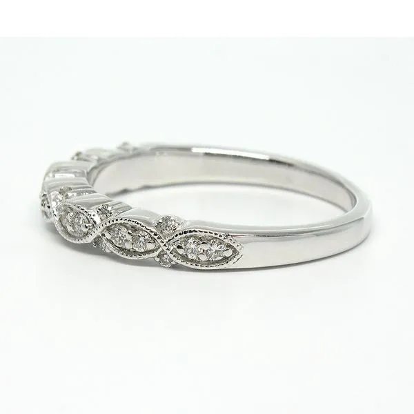 14k White Gold Diamond Anniversary Band Image 3 Arezzo Jewelers Elmwood Park, IL