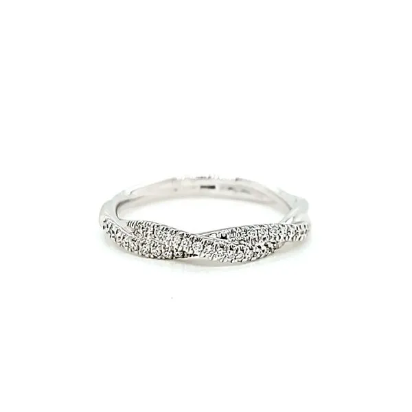 Pave Twist Diamond Wedding Band / Anniversary Ring, .18cts Arezzo Jewelers Elmwood Park, IL