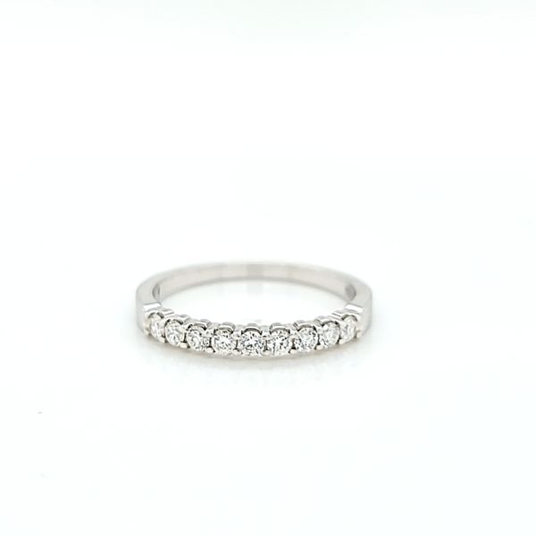 18k White Gold 9-stone Diamond Wedding Ring, .40cts Arezzo Jewelers Elmwood Park, IL