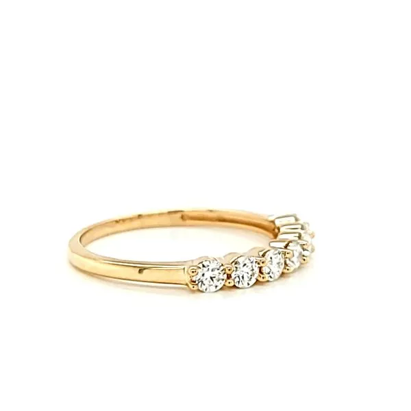 14k Yellow Gold Moissanite 1/2ct 7-Stone Ring Image 2 Arezzo Jewelers Elmwood, IL